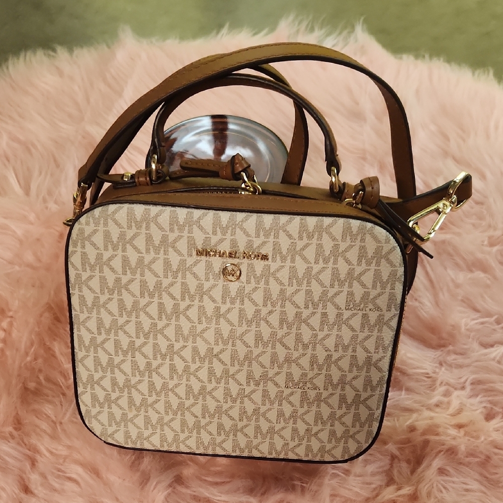 Michael Kors Tan and Brown Women's Bag